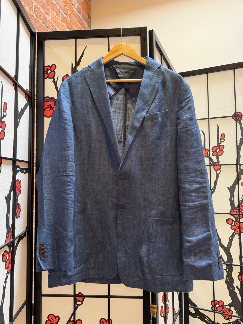 Jos. A. Bank Blue Linen Sport Coat